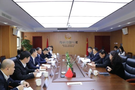 中信银行石家庄分行副行长常辉锋一行到访邯郸建投集团