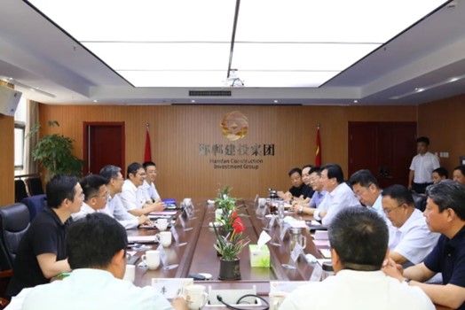 中石油天然气销售河北公司党委书记、执行董事徐文满一行到邯郸建投集团调研指导工作